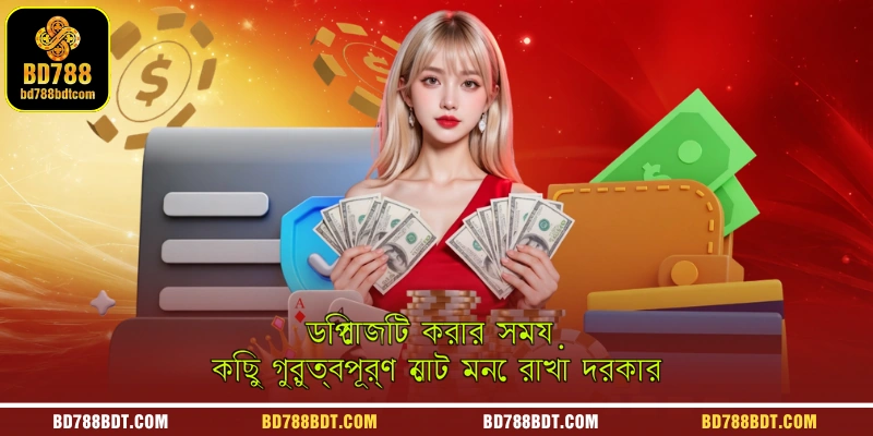 ডিপোজিট করার সময় কিছু গুরুত্বপূর্ণ নোট মনে রাখা দরকার