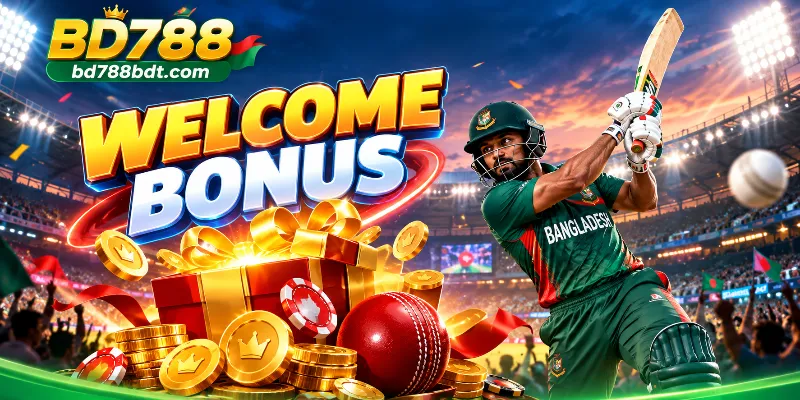 The BD788 betting platform interface highlighting unrivalled cricket coverage, seamless financial transactions via local MFS, and dedicated support in Bangladesh.
