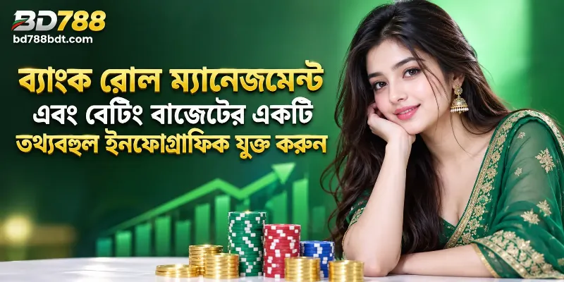 BD788 ব্যাংক রোল ম্যানেজমেন্ট কৌশল যেখানে বাজি ধরার বাজেট এবং ১-২ শতাংশ ঝুঁকির আর্থিক শৃঙ্খলা দেখানো হয়েছে।